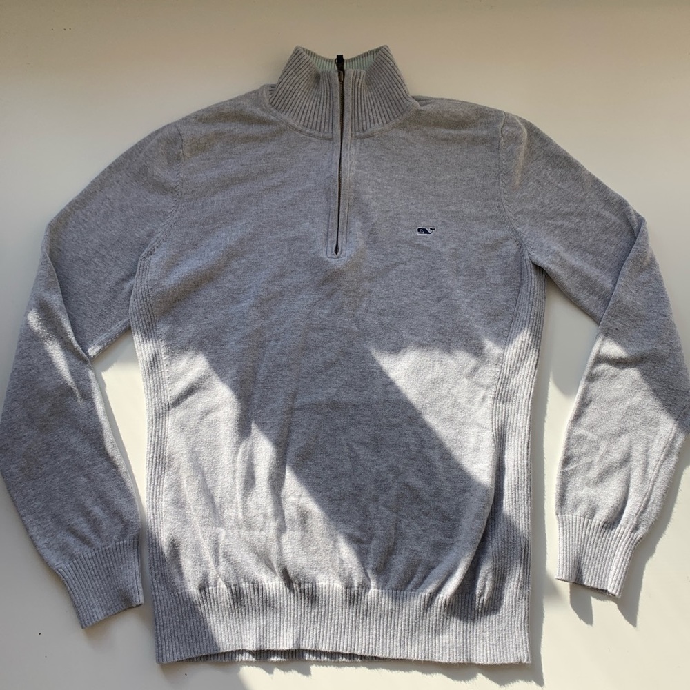 Vineyard vines grey quarterzip